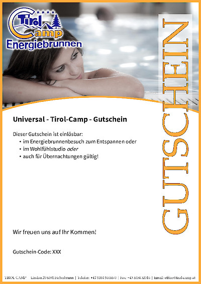 Universal - Tirol-Camp - Gutschein