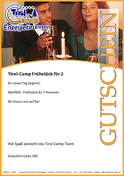Tirol-Camp Frühstück für 2
